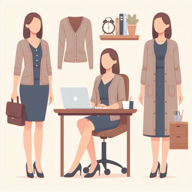 Lightweight cardigan for work wardrobe capsule